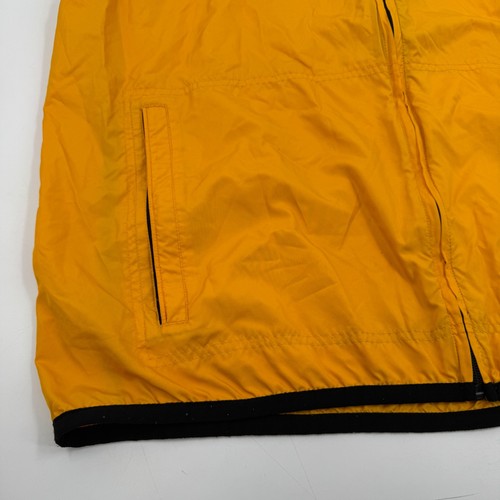Nike Running Vest XL Gold Yellow Vest Full Zip Pockets Lightweight Y2K - Picture 2 of 15