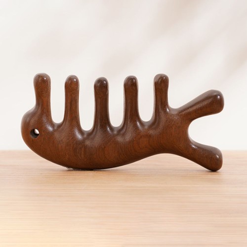 Five Teeth Body Meridian Massage Comb Wood Therapy Massage Comb  Body Massage - Picture 3 of 15