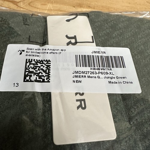 Jmierr Men's XL Quarter Zip Jungle Green Sweater Pullover New - Picture 3 of 4