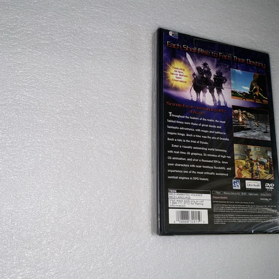 Grandia 2 II NEW AND SEALED ORIGINAL Sony PlayStation 2 PS2 NTSC USA RARE RPG - Image 4 of 4