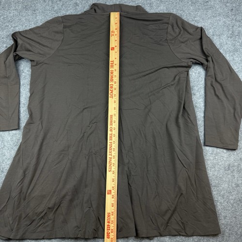 Giacca blazer Eileen Fisher taglia 1X misto tencel aperto davanti foderato seta manica 3/4 - Foto 14 di 15