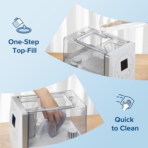 Smart Warm Cool Mist Humidifier 6L 753ft² Coverage - Picture 8 of 12