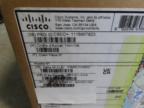 #2 NEW OPEN BOX CISCO ISR4351 -V/K9 WITH OPTIONS MODULES (READ DESCRIPTION) - Picture 3 of 3