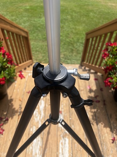 QuickSet Adjustable Metal Tripod Camera Photography 5-Feet Made In Japan - Picture 7 of 10