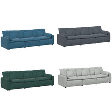 Modulares Sofa Lounge Couch Schlafsofa Ecksofa Gartensessel Sessel mit Kissen
