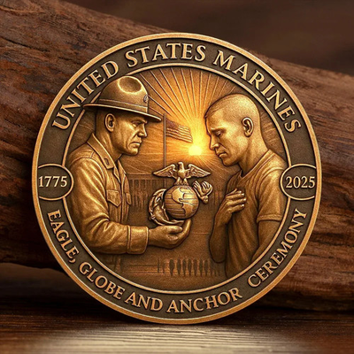 #ad U.S. Marine Corps 1775 2025 Commemorative Challenge Coin Military Veteran Gift $16.95