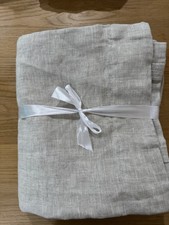 Pottery Barn Belgian Flax Linen Curtain 50 x 84" Flax Cotton Lined