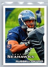 Russell Okung 93 2010 Topps RC Rookie Seattle Seahawks Card. rookie card picture