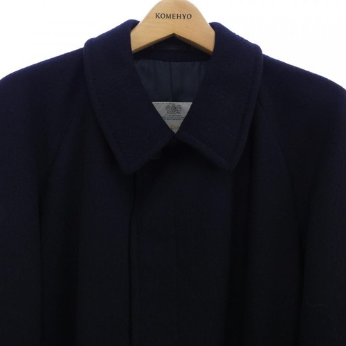 Aquascutum Balmacaan Coat Asian fit S 36 US size XS  Navy Authentic Men's Wool - Picture 6 of 7