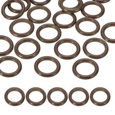 50 Naturholzringe 50mm, 30er Pack, rund Bindung braun