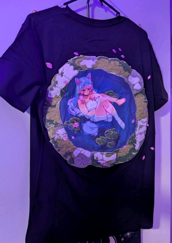 Gamer Supps Waifu Cups x Silvervale Pixel Pocket T-Shirt (Medium) - Picture 2 of 3