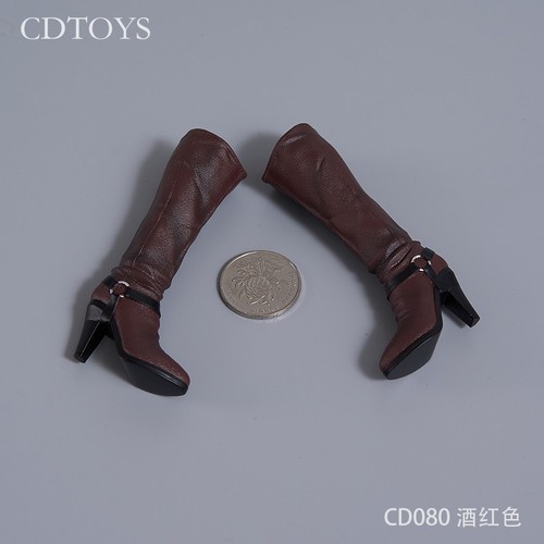 cdtoys cd080 1/6 Solid High Heels Boots Shoes For 12" Female PH TBL Figure Body - Picture 9 of 9