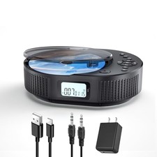 Portable CD Player, Bluetooth CD Player with Speakers, CD Players for Home,