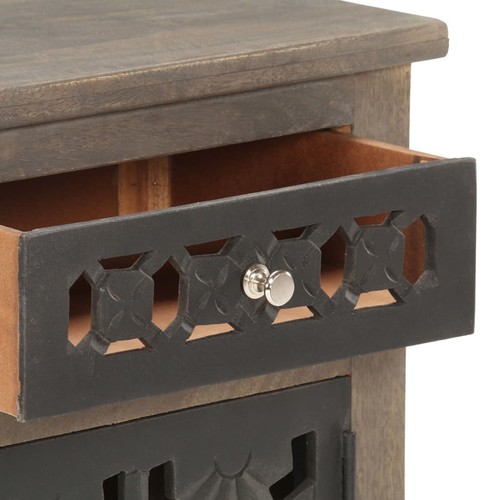 Bedside Cabinet Natural wood color Solid mango wood, MDF vidaXL - Picture 4 of 11