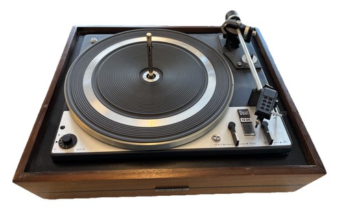 Dual 1228 Turntable W/ Dust Cover United Audio Record Player For Parts Spins