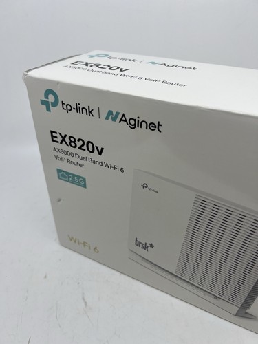 Tp-Link Aginet EX820V Ax6000 Dual Band Wi-Fi 6 Voip Router Easymesh Remote Manag - Picture 2 of 5