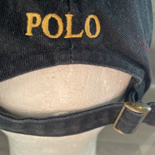 Polo Ralph Lauren Mütze Strapback schwarz gelb Pony Logo Twill unstrukturiert Cap - Bild 4 von 8