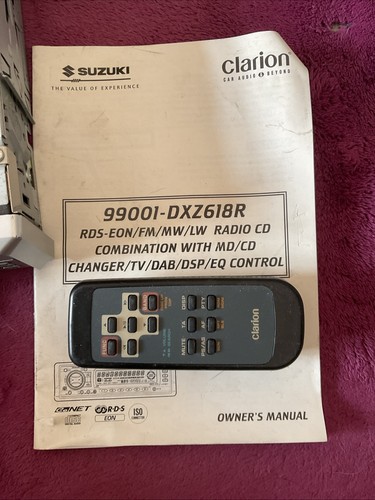 CLARION DXZ618R BEQ CD RADIO PLAYER FLIP DOWN Bundle See Description - Bild 3 von 5