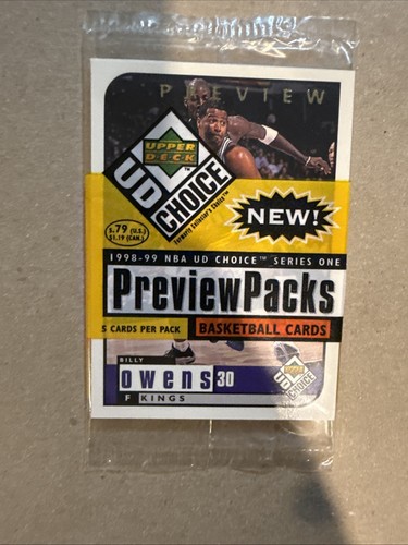 Billy Owens: NEW SEALED 98-99 Basketball UD Choice Series 1 Preview Card Packs - Picture 8 of 17