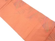 7268863: JAPANESE KIMONO JAPANESE NAGOYA OBI / SILK / CHIKUZEN HAKATA / WOVEN SH