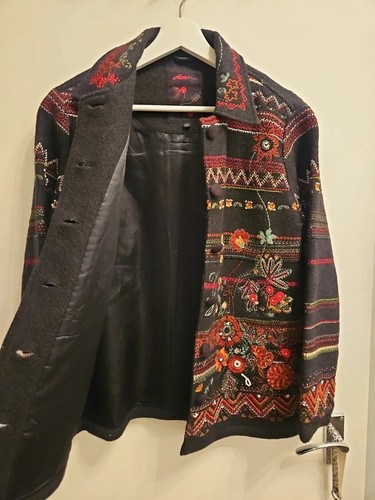 Dash Embroidered Wool Jacket/Shacket - Picture 3 of 4