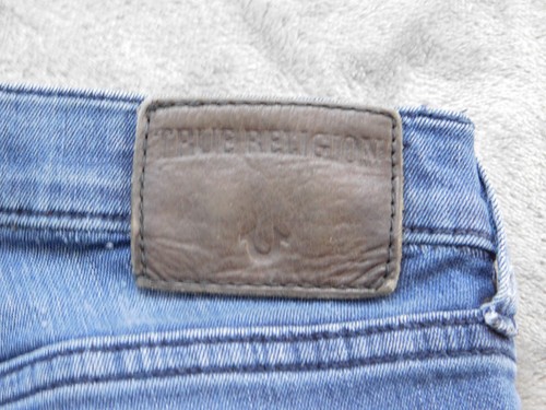 True Religion Jeans Damen 28 Blau Stella Low Rise Skinny Distressed Denim Hose - Bild 16 von 18