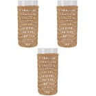 Set of 3 Wasserbecher Mit Strohhalm Cup Pokalabdeckungen Strohbecher