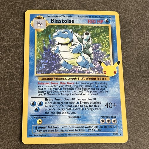 Blastoise 2/102 Celebrations: Classic Collection Holo NM - Picture 1 of 4