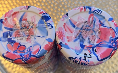 Lilly Pulitzer 2 Insulated Tumblers 16 oz Party Like A Lobstar - Picture 3 of 4