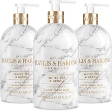 Image of Baylis & Harding Elements White Tea & Neroli Hand Wash, 500 ml (Pack of 3) - Veg