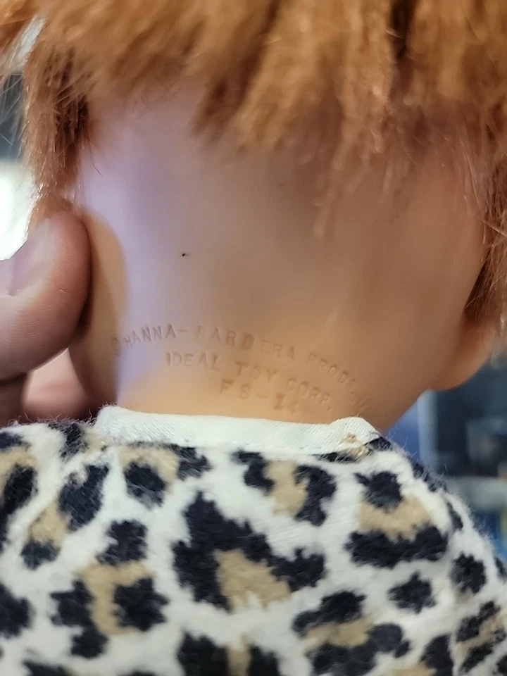 Muñeca vintage PEBBLES FLINSTONE 14" cuerpo suave FS-14 Ideal Toy Corp Hanna Barbera Foto 3 de 4