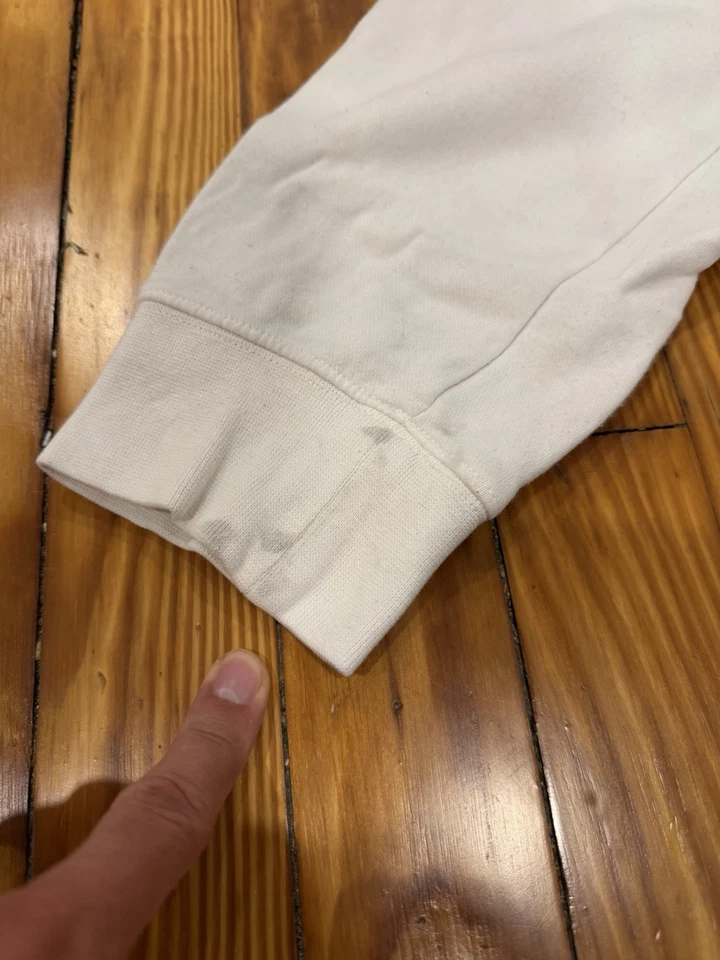 Nike Sportswear Club Fleece White Hoodie & Pants Set Size Small Sweatsuit - Image 4 of 4