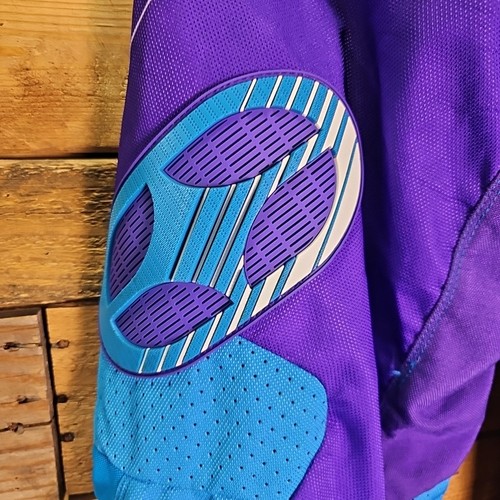 No Fear Motocross Pants sz 30 Rogue Series Blue/Purpke/White Perforated Mesh EUC - Foto 10 di 14