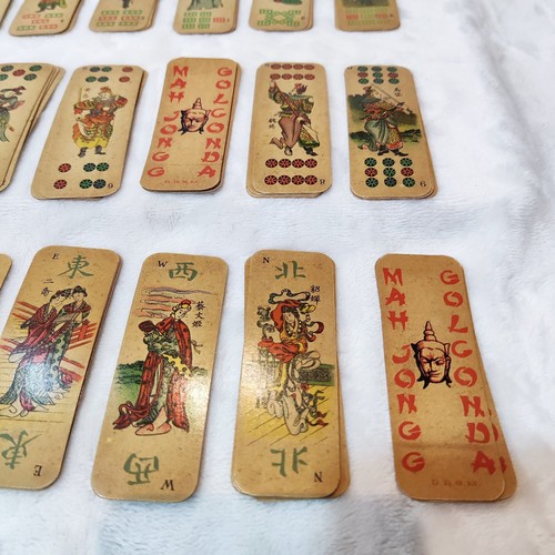 Mahjongg Golconda Spielkarten gedruckt in Deutschland D.R.G.M.  - Bild 1 von 17