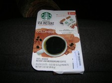 Starbucks VIA Instant Columbia Coffee Medium Roast 26 ct