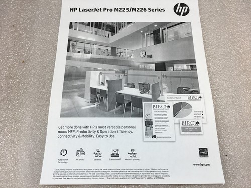 HP LaserJet Pro MFP M225dn Laser Multifunction Printer W/ 51.1K Pg Ct + NO TONER - Picture 11 of 12