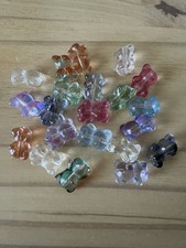 26 LAMPWORK GLASS BEAR BEADS - MIXED COLOR 15 X 12mm - jewelry making