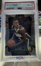 2015-16 Panini Select Concourse Myles Turner #8 PSA 10 GEM MT Rookie RC
