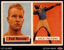 1957 Topps #151 Paul Hornung Packers RC HOF Notre Dame 5 - EX