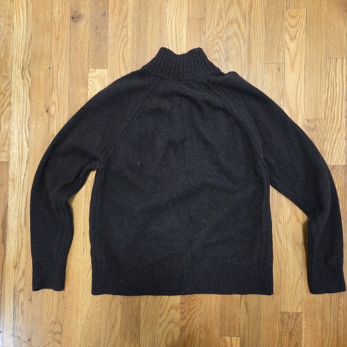 Banana Republic Mens Preppy Fireplace Wool Pullover Sweater Deep Chocolate Brown - Picture 2 of 12