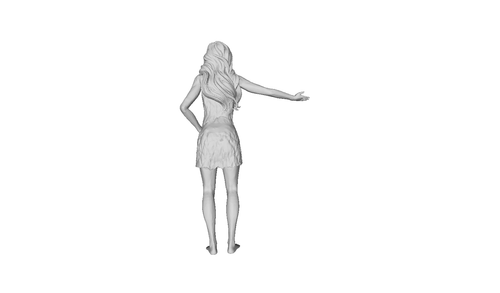 Printle F Femme 2459T--Figura da punta donna film scimmie per diorami set treno - Foto 5 di 11