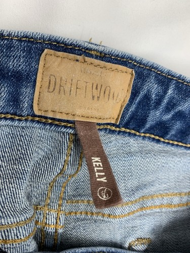 Driftwood Kelly Embroidered Bootcut Jeans Women's Size 29 X29 Boho Hippie 70s - Picture 3 of 10