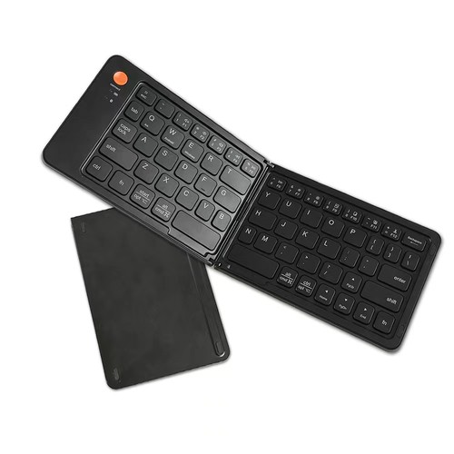 Portable USB-C Rechargeable Ultra Slim Foldable Keyboard Compatible Bluetooth - Picture 14 of 17