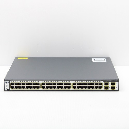 Cisco Catalyst WS C3750G 48PS S V10 48x RJ45 PoE 4x SFP Gigabit Network Switch - Picture 2 of 12