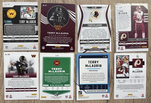 Terry McLaurin Washington Commanders ⭐️ Lote de 8 tarjetas WR - 2020-24 Panini - Imagen 2 de 2