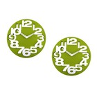  2 Pack Fashion Decorative Wall Clock Clocks for Living Room Mantelpiece