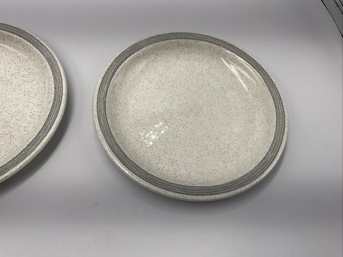 6 platos laterales/postres vintage Churchill Galaxy patrón gris moteado 17 cm - Imagen 4 de 13
