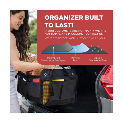 TRUNKCRATEPRO Trunk Organizer For Car, Suv, Truck | Premium Adjustable Multi ... - Picture 3 of 9