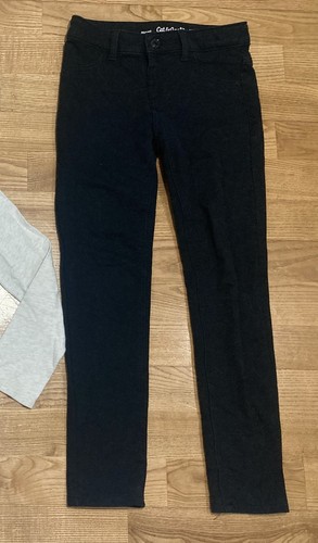 Girl's Gymboree & Cat & Jack Outfit Size 7-8 - Oatmeal Fox Top w/Black Jeggings - Picture 6 of 8