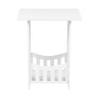Mini Makeup Desk Child White Wood Stand Big Nightstand Side Table Living Room